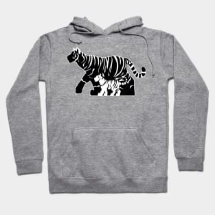 Black and White Tigers Hoodie